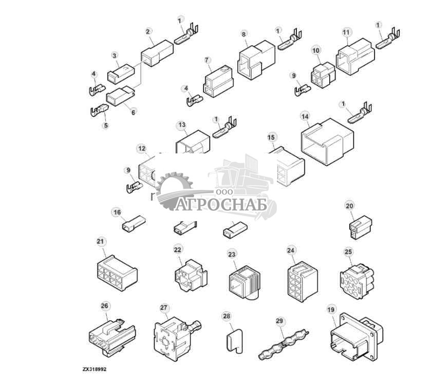 Аксессуары жгута проводов 